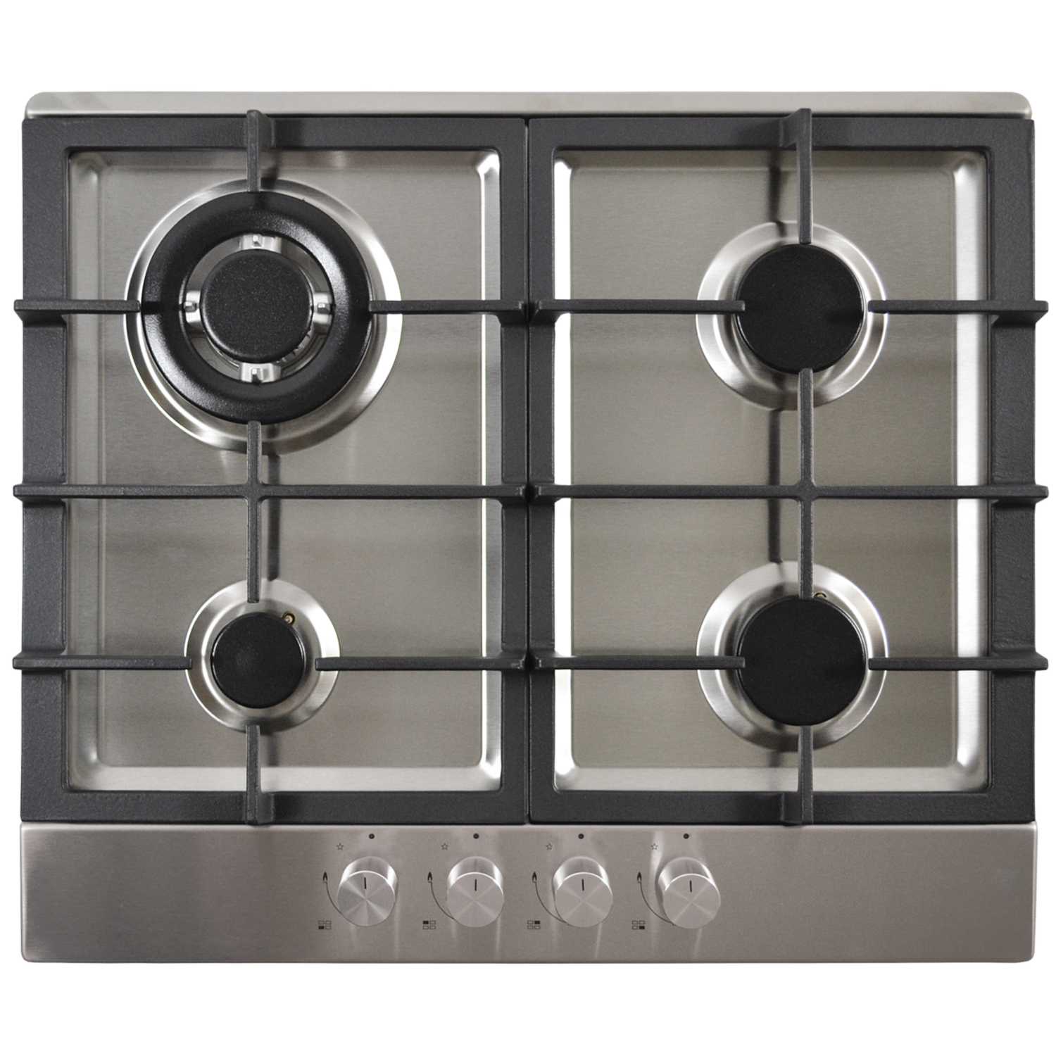 Statesman Gas Hob - Stainless Steel | FLEXO Furniture